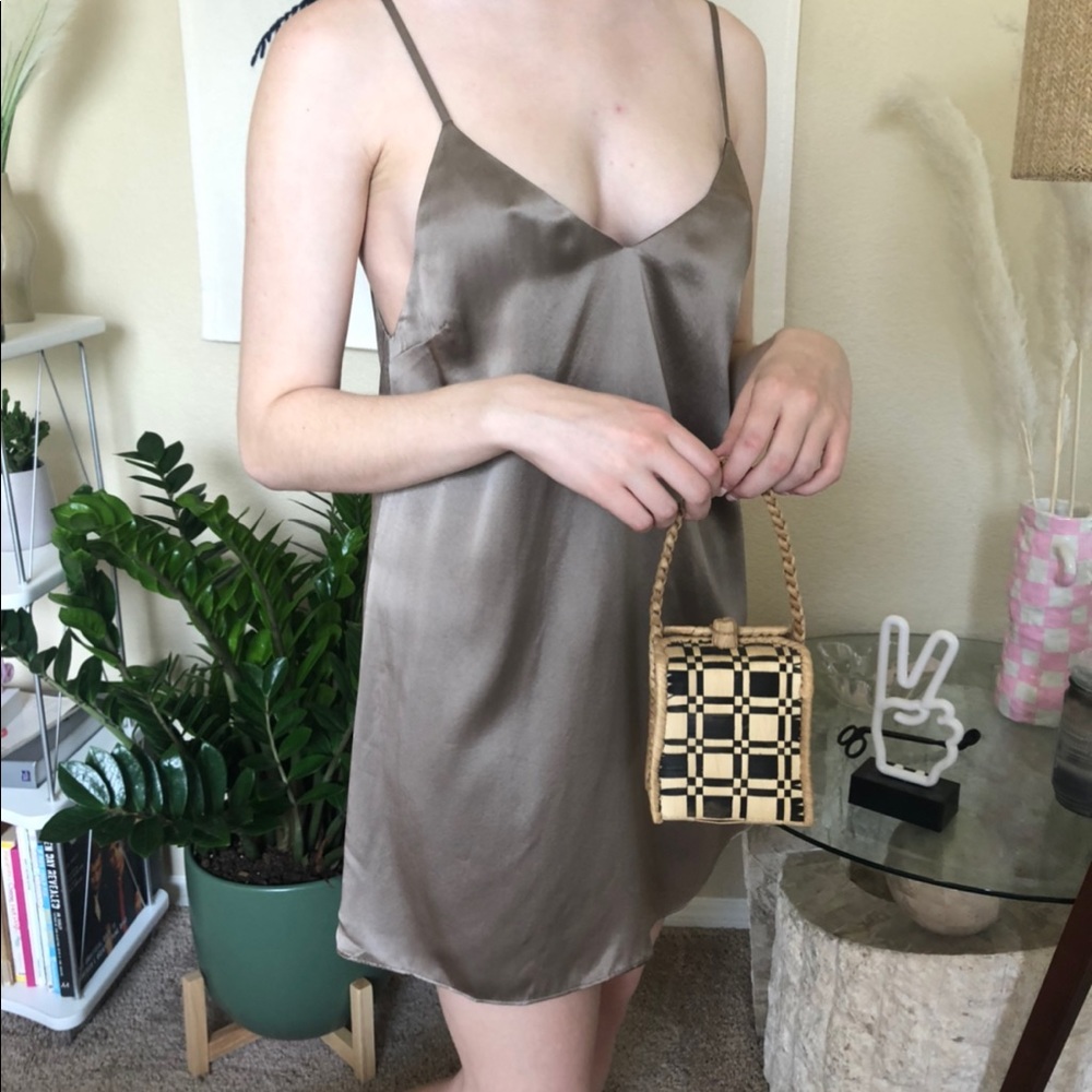 RARE Reformation Satin Slip Mini Dress NWT S